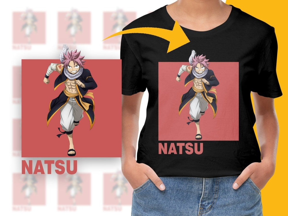 Natsu Running Pose High Quality PNG Digital Download - Teepew
