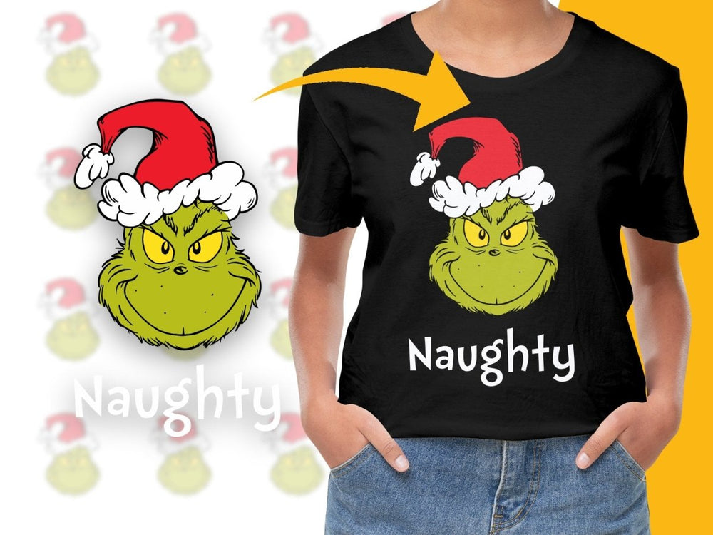 Naughty The Grinch Christmas Graphic PNG File - Teepew