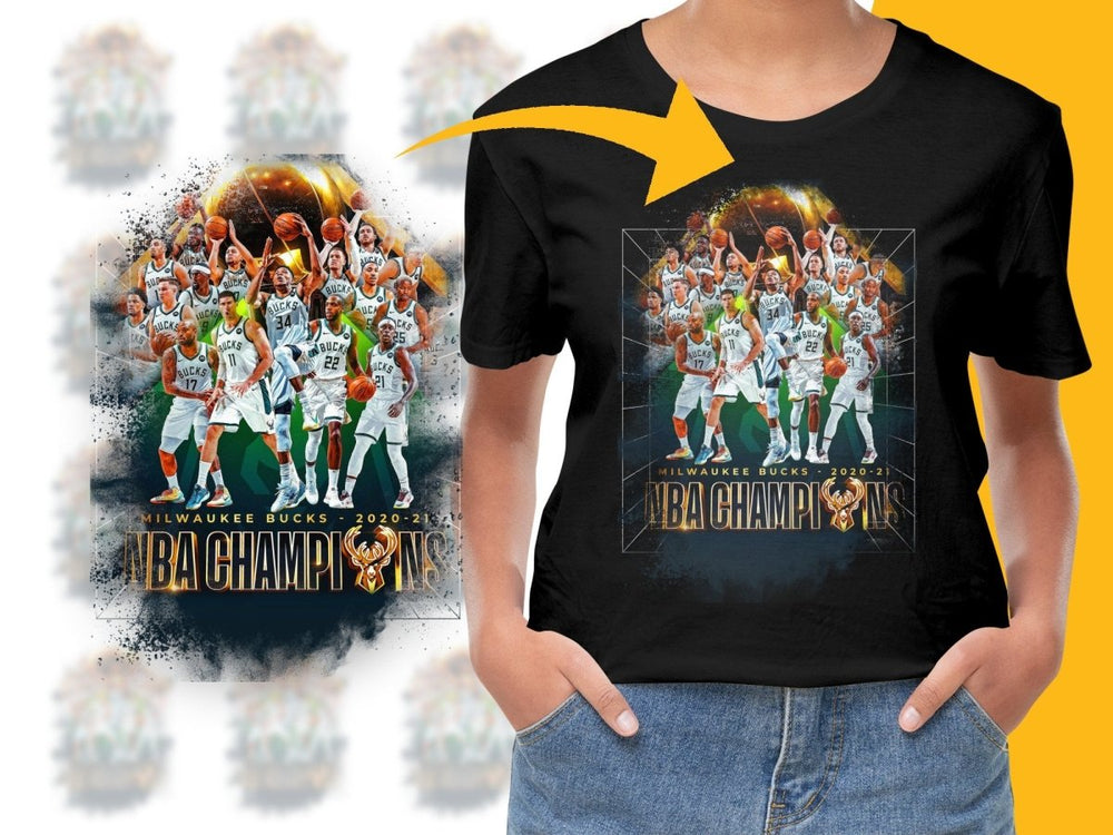 NBA Champions Milwaukee Bucks 2020 - 2021 Bootleg PNG File - Teepew