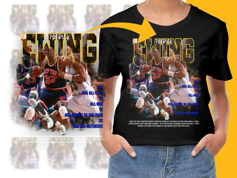 NBA Legend Patrick Ewing Bootleg PNG File - Teepew