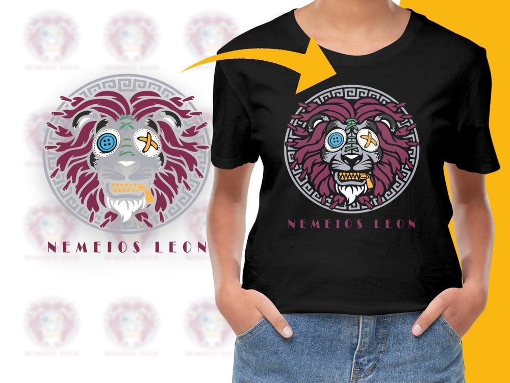Nemeios Leon Artistic Design Graphic PNG File - Teepew