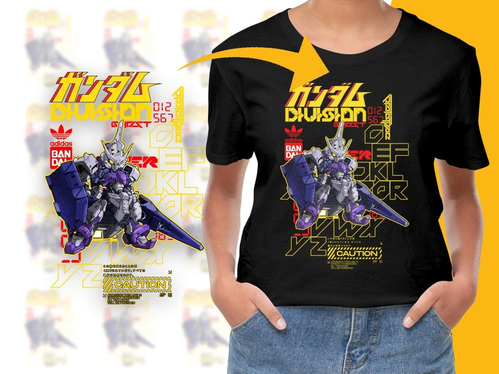 Neon Gundam Robot Graphic Anime Manga PNG File - Teepew