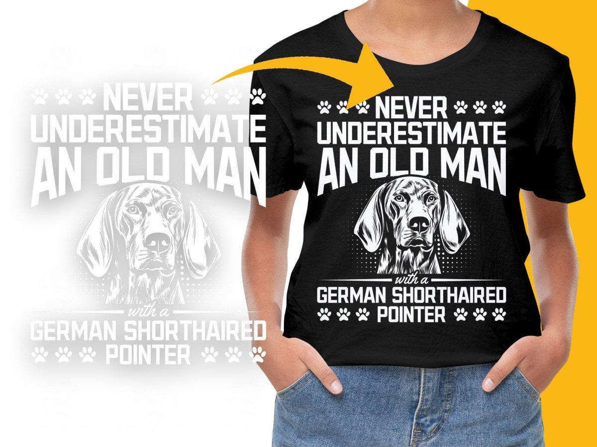 Never Underestimate an Old Man with a Pointer PNG File - Teepew