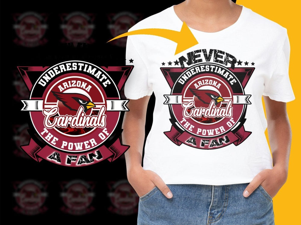 Never Underestimate Arizona Cardinals Fan PNG File - Teepew