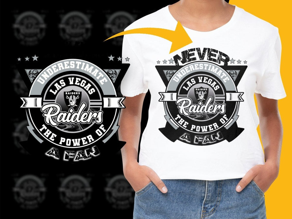 Never Underestimate the Power of a Fan Raiders PNG File - Teepew