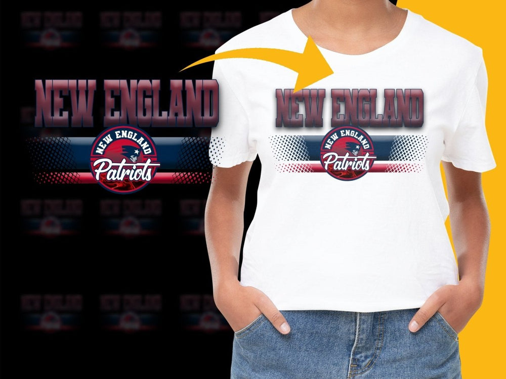 New England Patriots Bold Logo and Text PNG File - Teepew