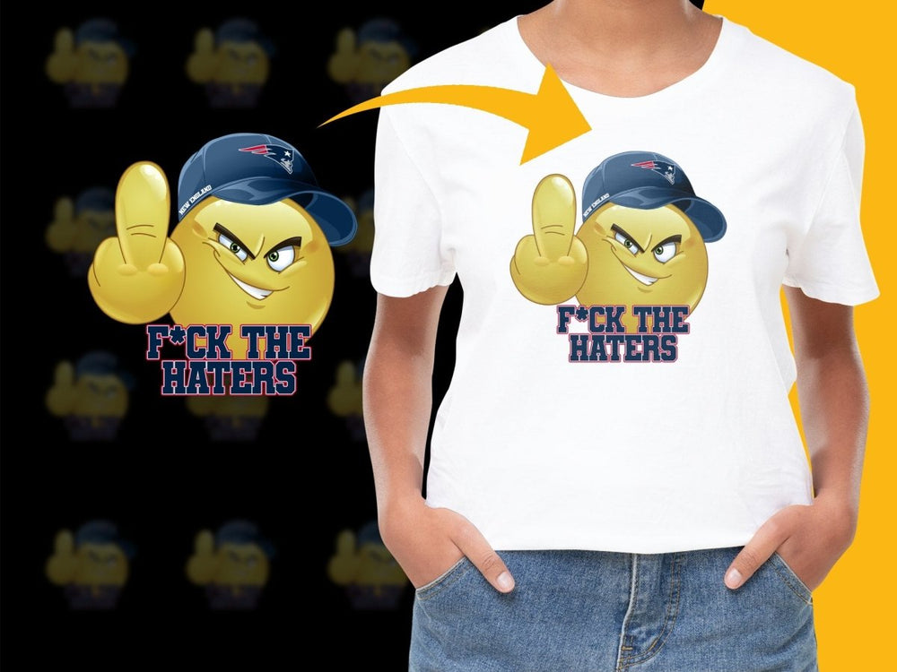 New England Patriots Emoji Middle Finger PNG File - Teepew
