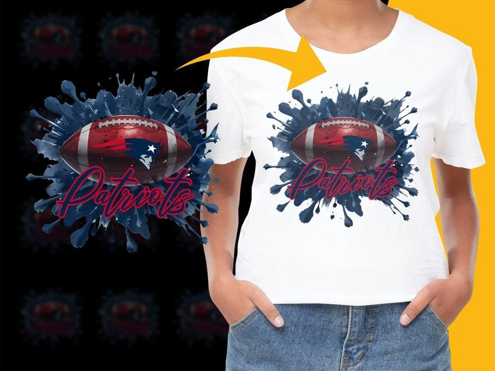 New England Patriots Football Graphic PNG File - Teepew