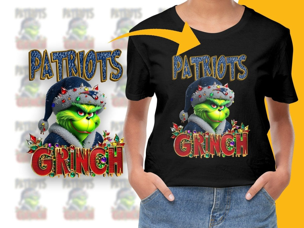 New England Patriots Grinch Christmas NFL PNG File - Teepew