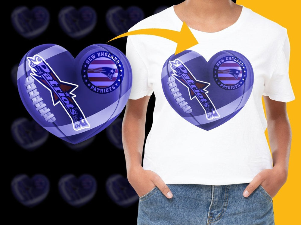 New England Patriots Heart Design PNG File - Teepew