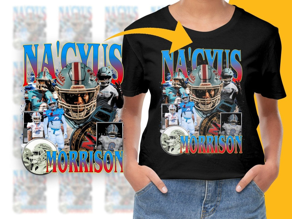 New England Patriots Na'Cyus Morrison Football Bootleg Graphic PNG File - Teepew