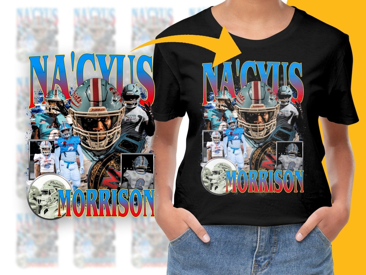 New England Patriots Na'Cyus Morrison Football Bootleg Graphic PNG File - Teepew