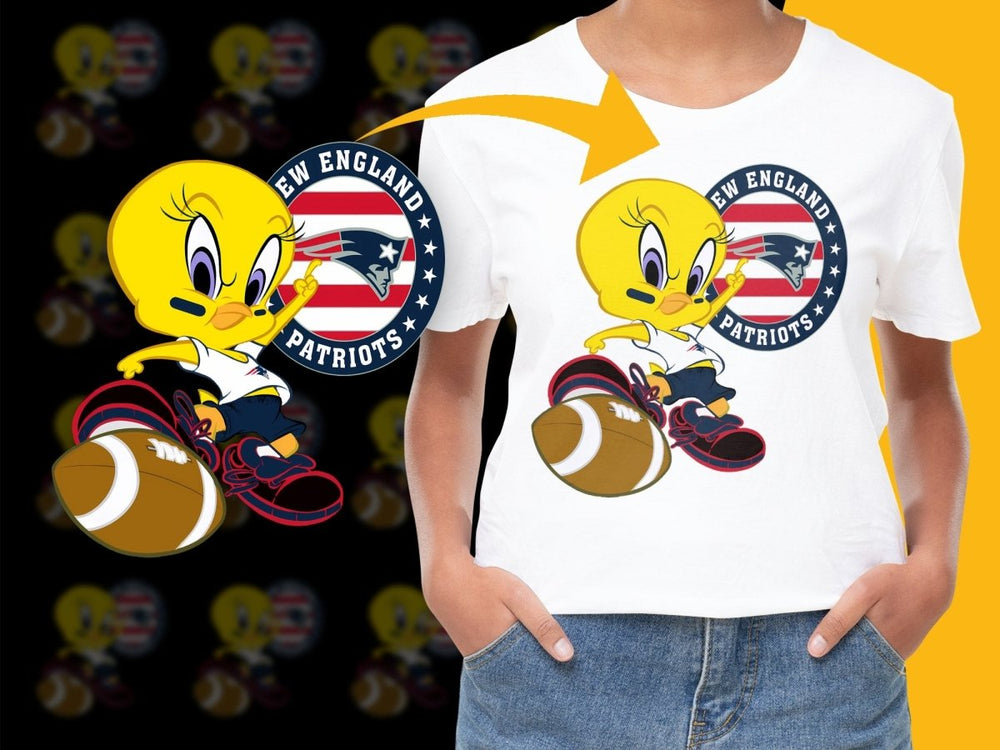 New England Patriots Tweety Bird Football PNG File - Teepew