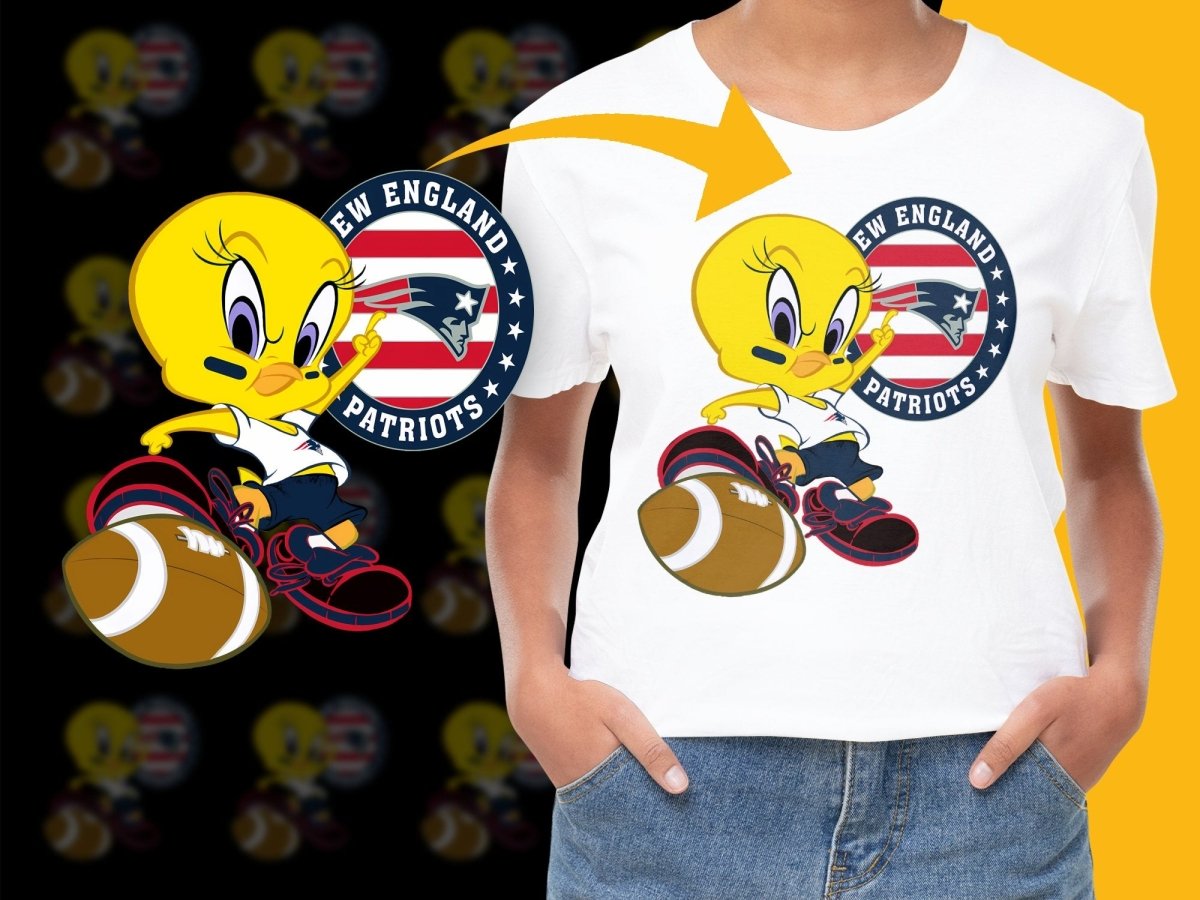 New England Patriots Tweety Bird Football PNG File - Teepew