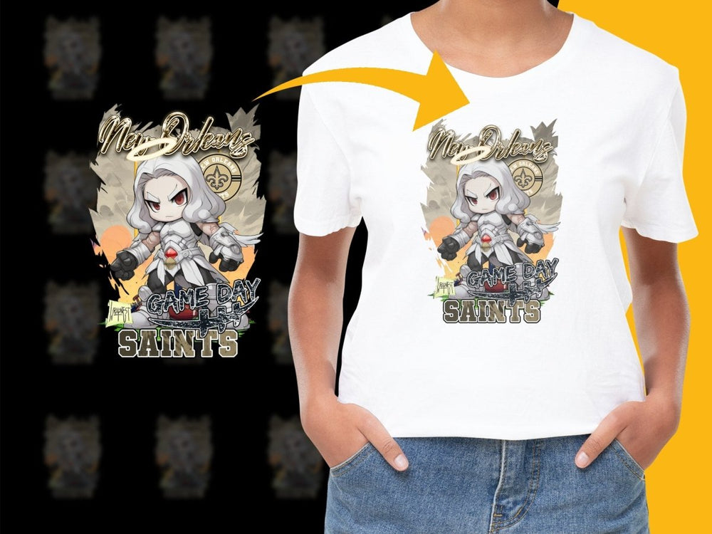 New Orleans Saints Game Day Character Graphic PNG File - Teepew
