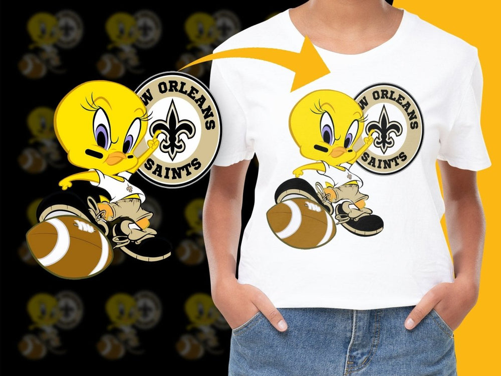 New Orleans Saints Tweety Bird Graphic PNG File - Teepew