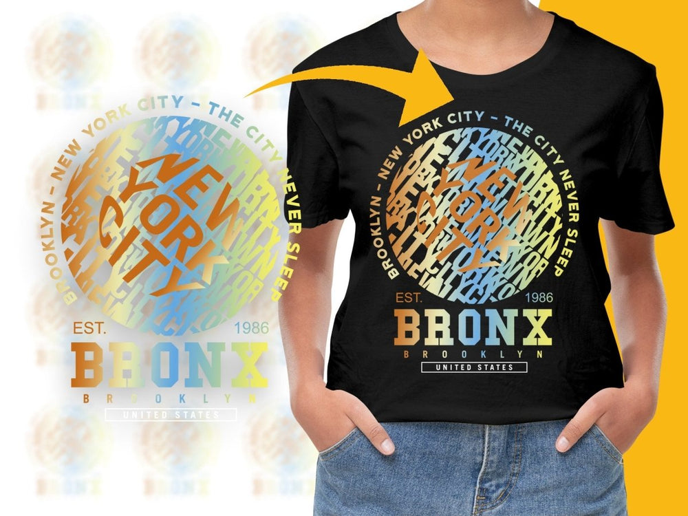 New York City The City Never Sleep Bronx PNG File - Teepew