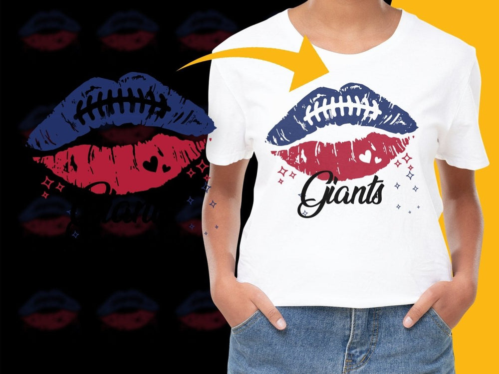 New York Giants Football Team Graphic Print PNG File - Teepew