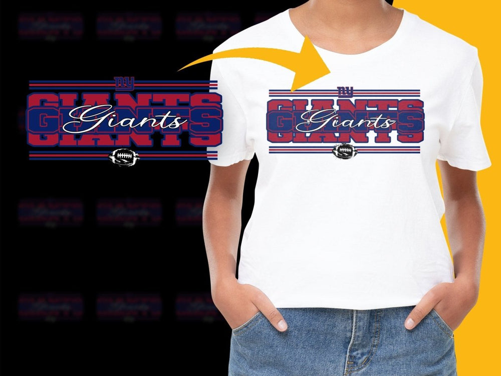New York Giants Football Team Themed Graphic PNG File - Teepew