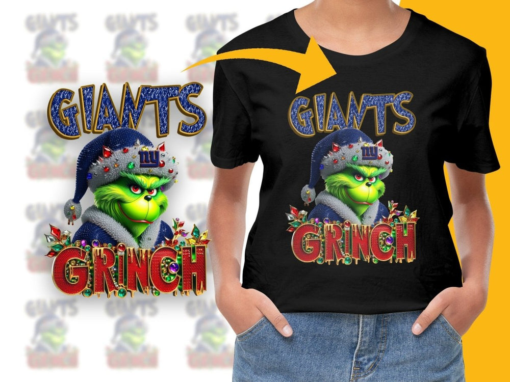 New York Giants Grinch Christmas Themed PNG File - Teepew