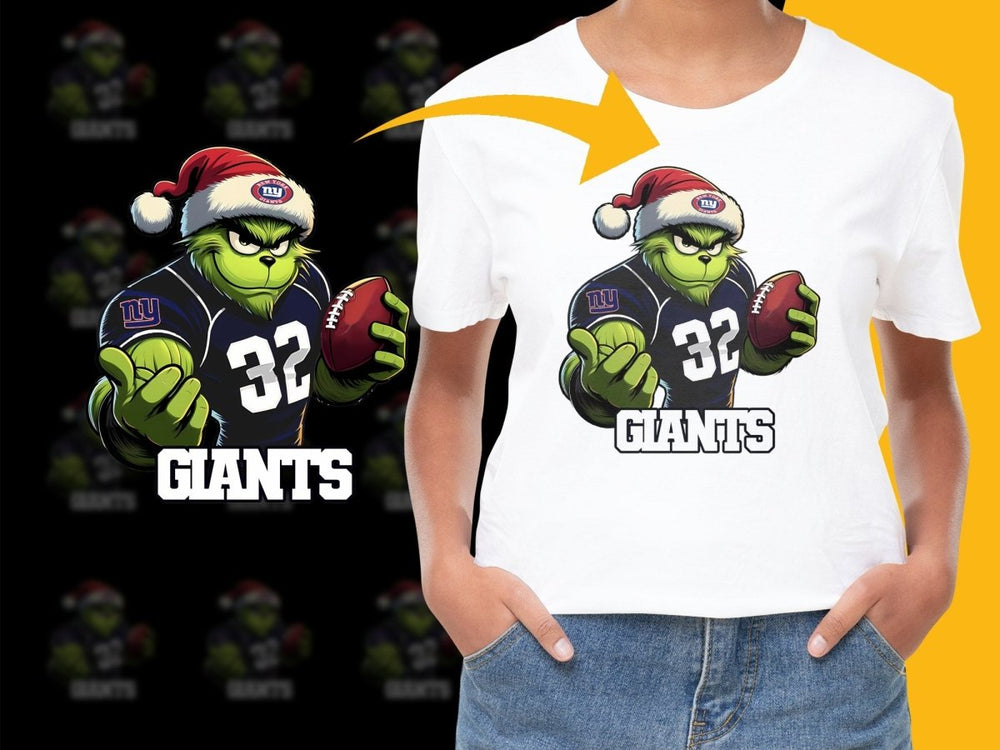 New York Giants Grinch Holding Football PNG File - Teepew