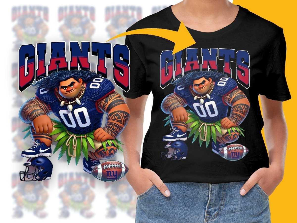 New York Giants Moana Inspired Custom Graphic PNG File - Teepew