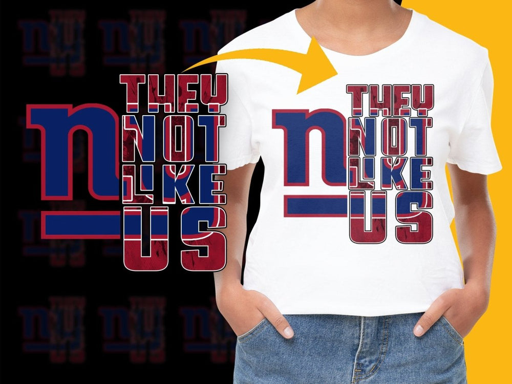 New York Giants They Not Like Us Statement PNG File - Teepew