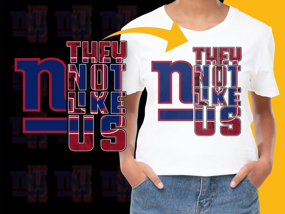 New York Giants They Not Like Us Statement PNG File - Teepew