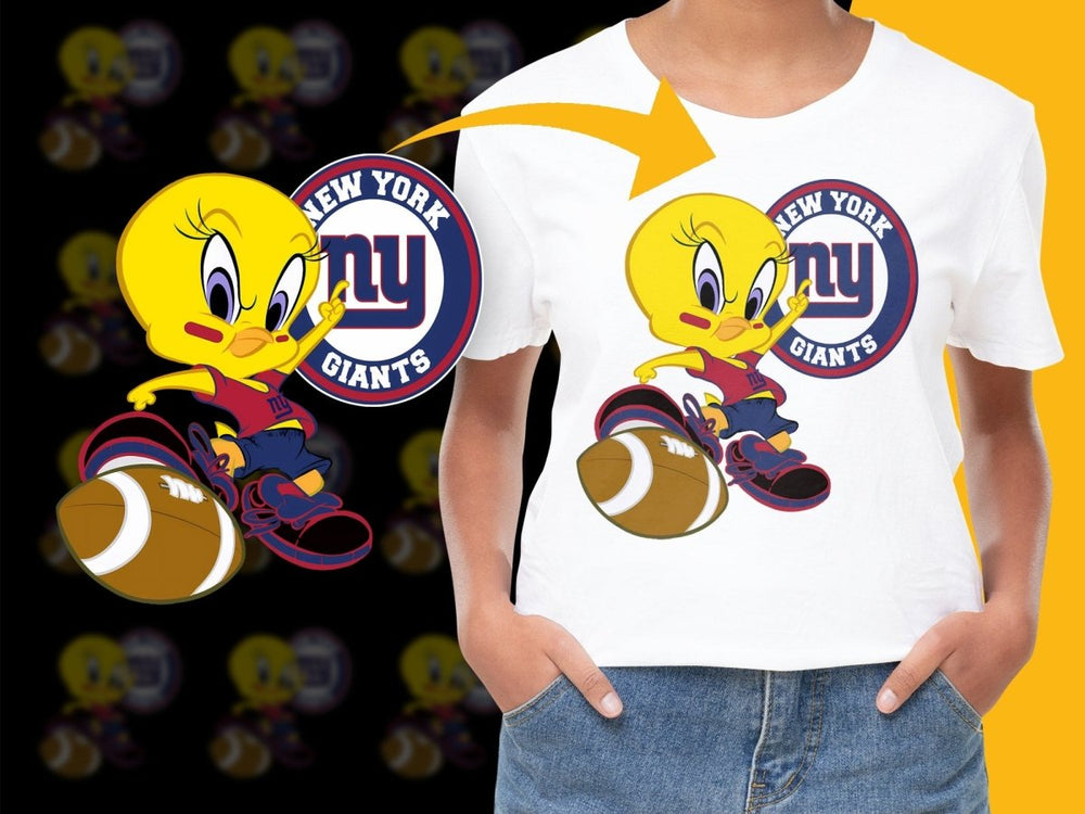 New York Giants Tweety Bird Graphic PNG File - Teepew