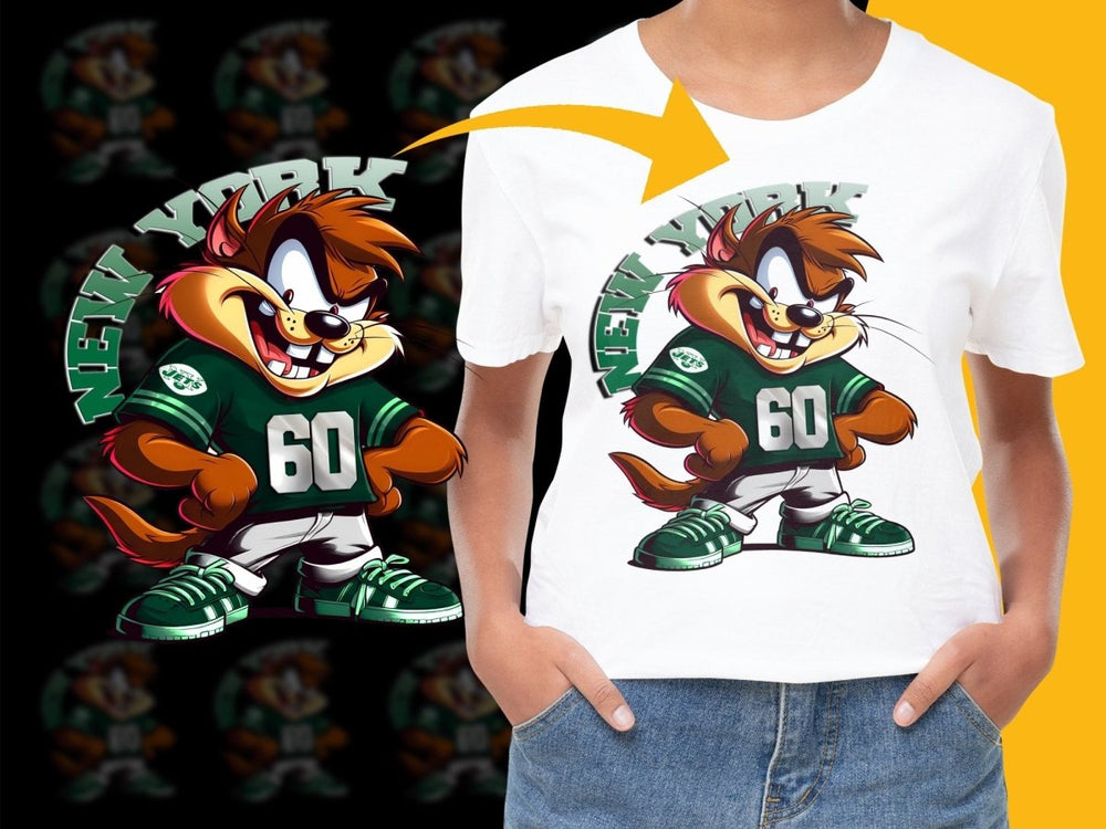 New York Jets Character Graphic Print PNG File - Teepew
