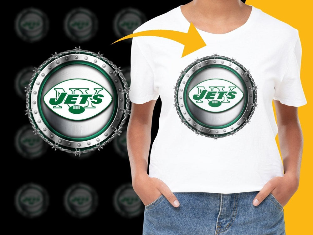 New York Jets Circular Emblem Graphic PNG File - Teepew