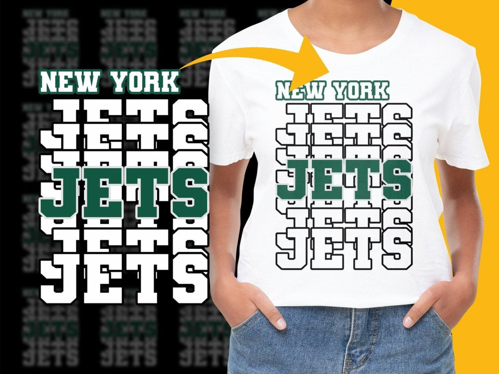 New York Jets Classic Logo Sports Fan Graphic PNG File - Teepew