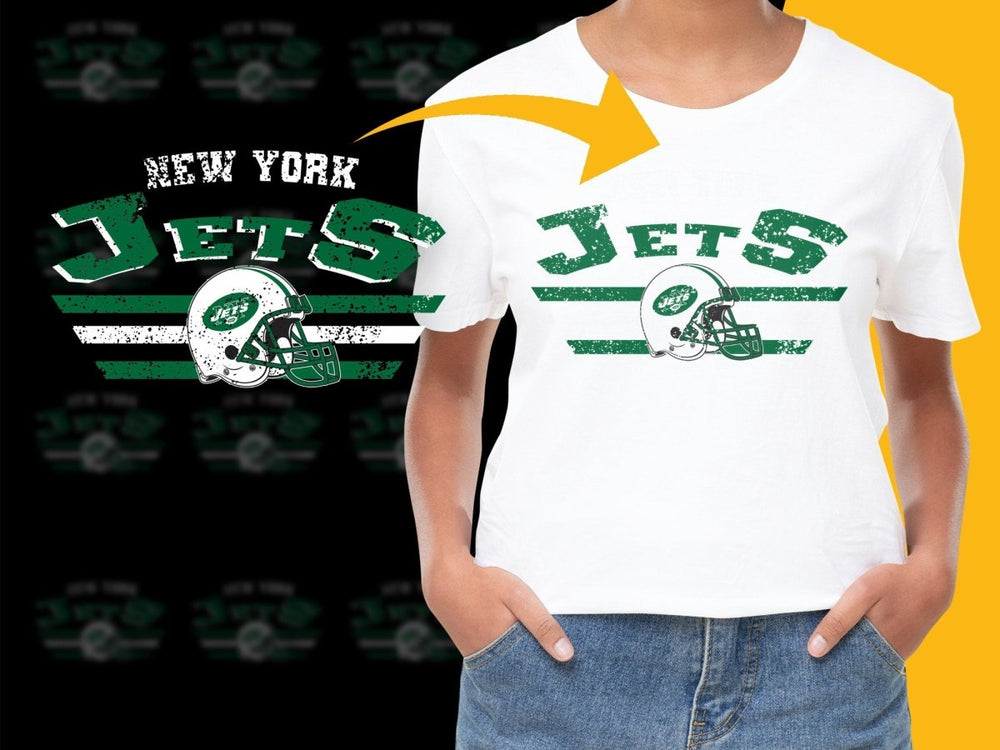 New York Jets Distressed Helmet Design PNG File - Teepew