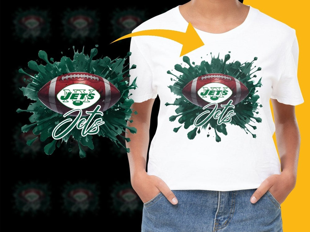 New York Jets Graphic Football Fan PNG File - Teepew
