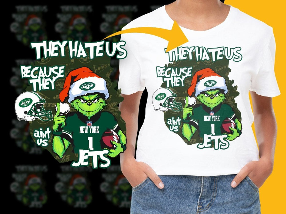 New York Jets Grinch Christmas NFL Football PNG File - Teepew