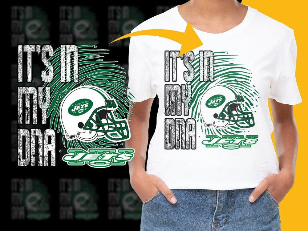 New York Jets It's In My DNA Football PNG File - Teepew