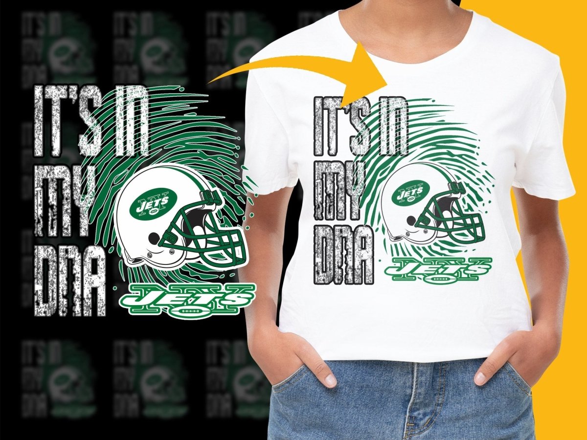 New York Jets It's In My DNA Football PNG File - Teepew