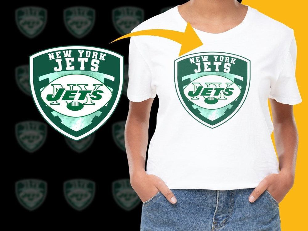 New York Jets Logo Shield NFL Graphic PNG File - Teepew