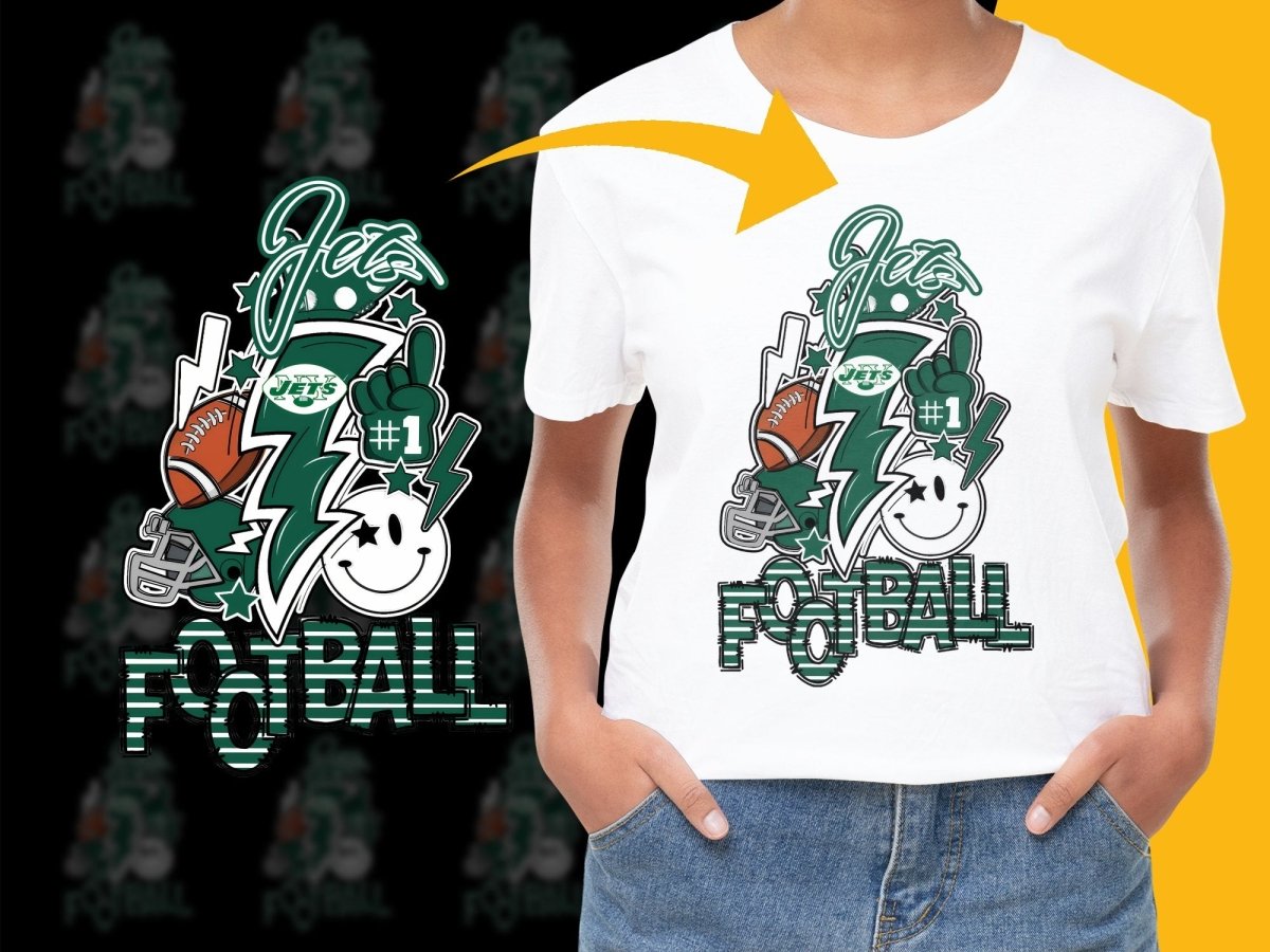 New York Jets NFL Football Graphic Design PNG File - Teepew