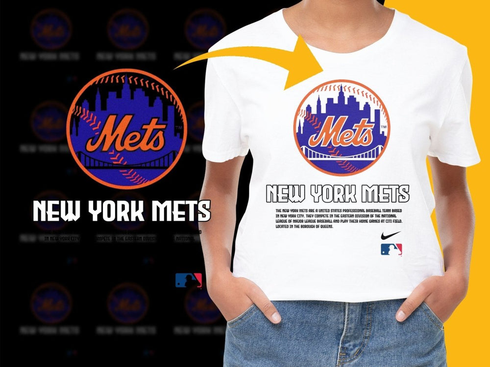 New York Mets Baseball Skyline PNG File - Teepew