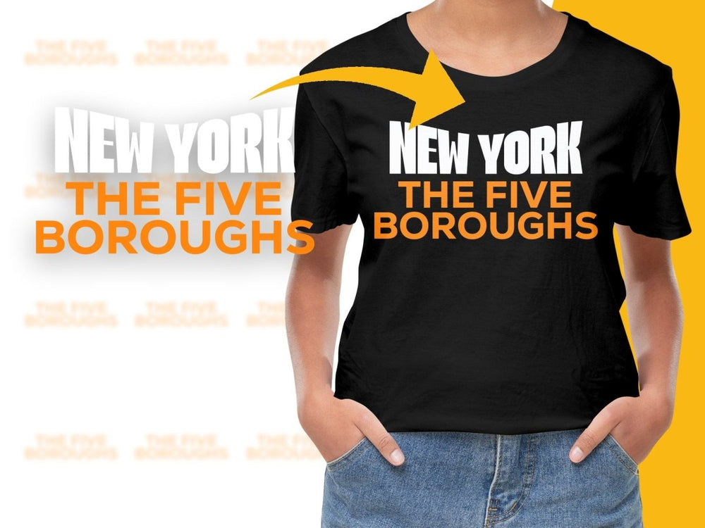 New York The Five Boroughs Graphic PNG File - Teepew