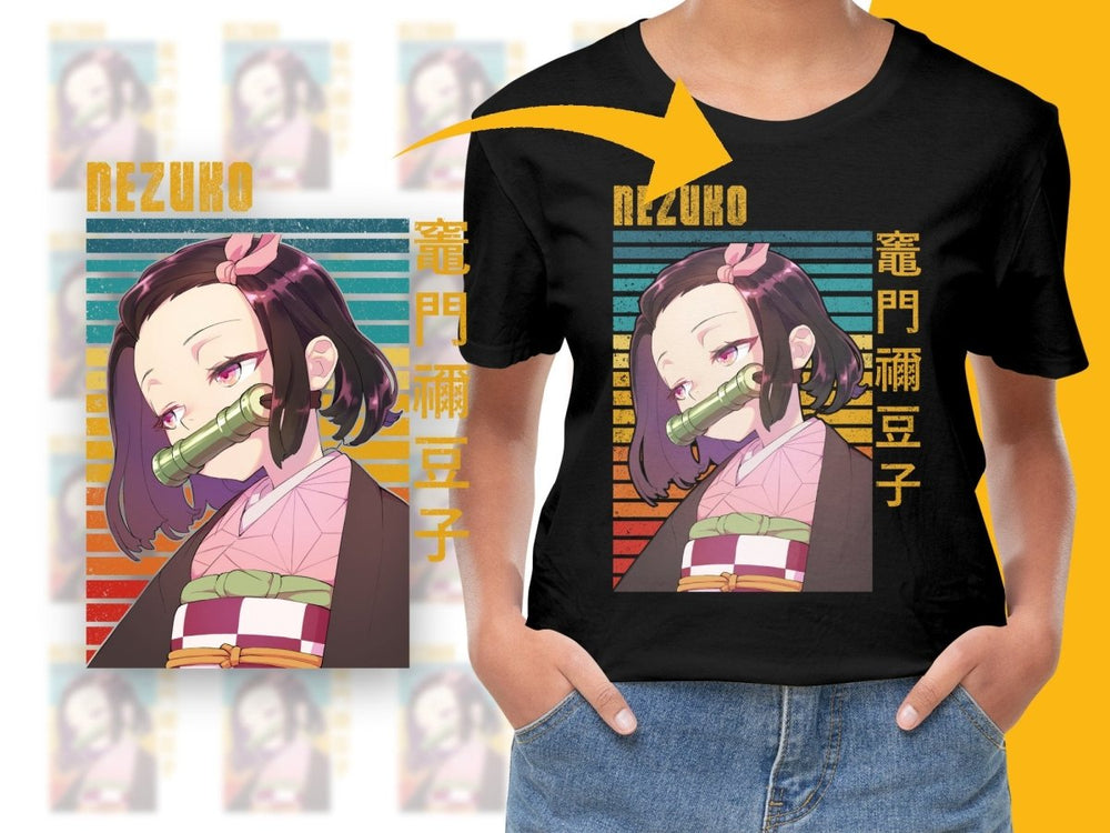Nezuko Kamado Digital Anime Character Art Print PNG 300 DPI - Teepew