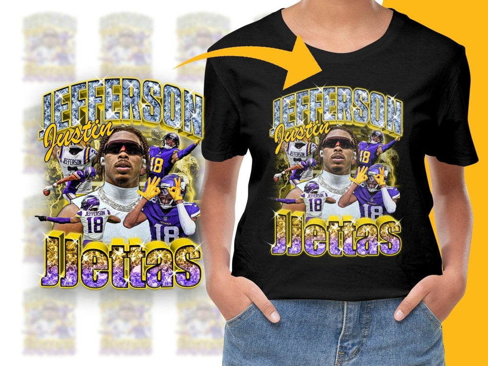 NFL Superstar Jefferson Catch King Fan PNG File - Teepew