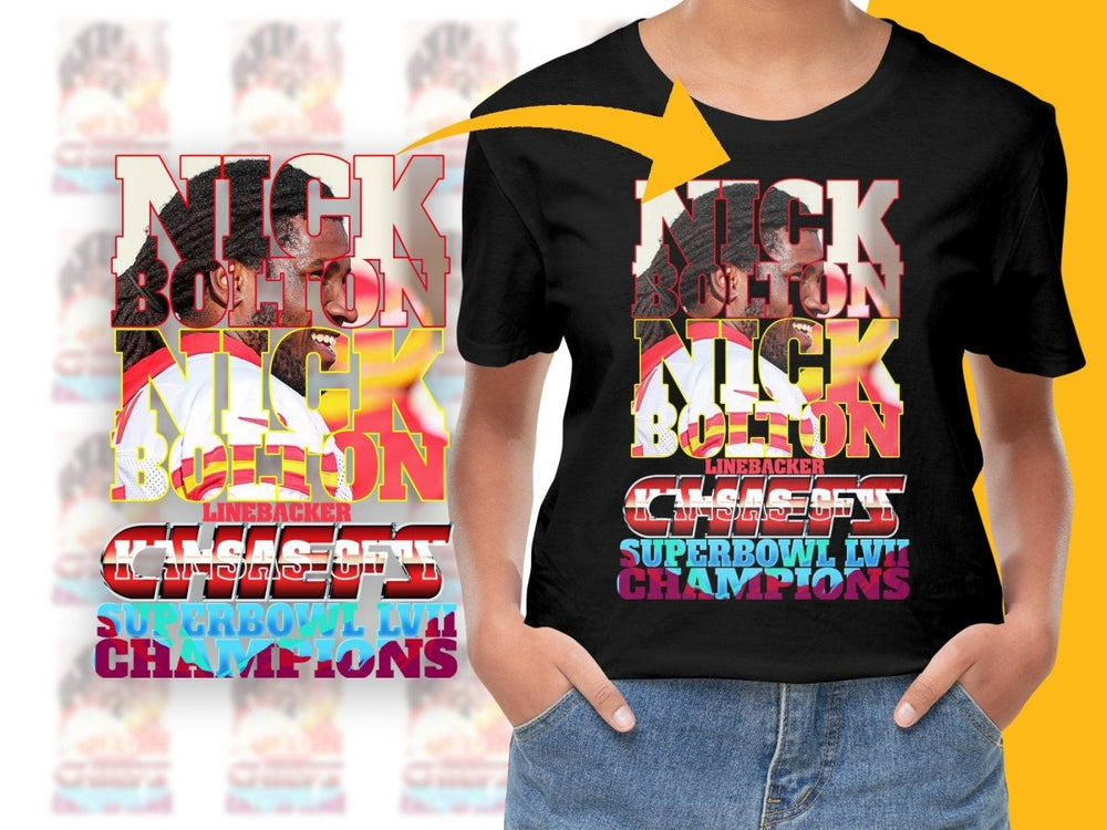 Nick Bolton Kansas City Superbowl LVII Champions PNG File - Teepew
