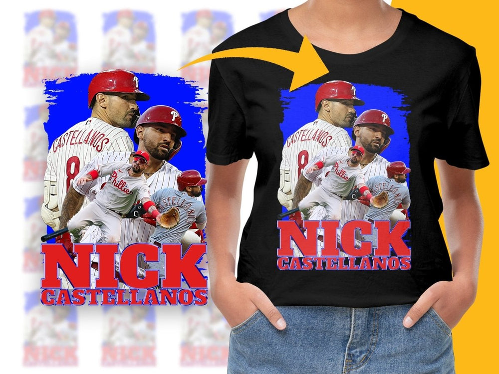 Nick Castellanos Phillies MLB Baseball Bootleg PNG File - Teepew