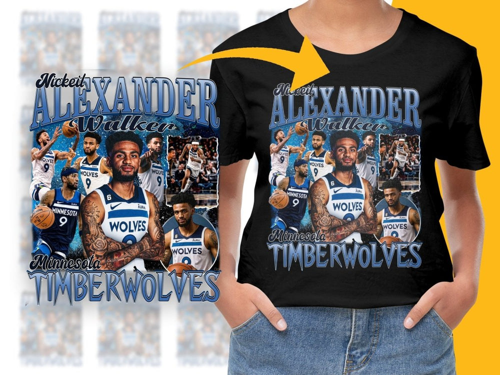 Nickeil Alexander Walker Minnesota Timberwolves Basketball Superstar Bootleg Graphic PNG File - Teepew