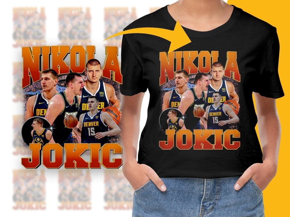 Nikola Jokic Bootleg Denver Basketball PNG File - Teepew