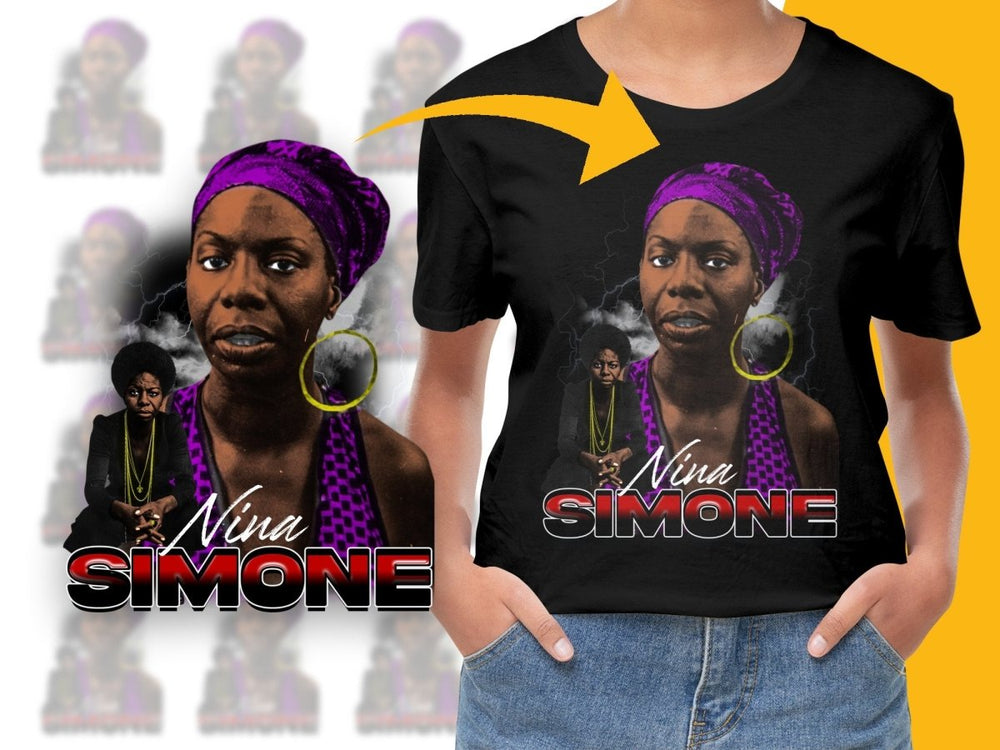 Nina Simone Black Purple PNG File - Teepew