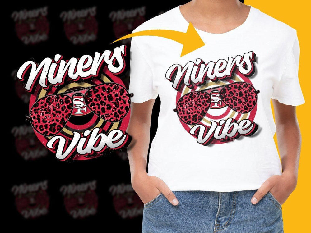 Niners Vibe Sunglasses Style Football PNG File - Teepew