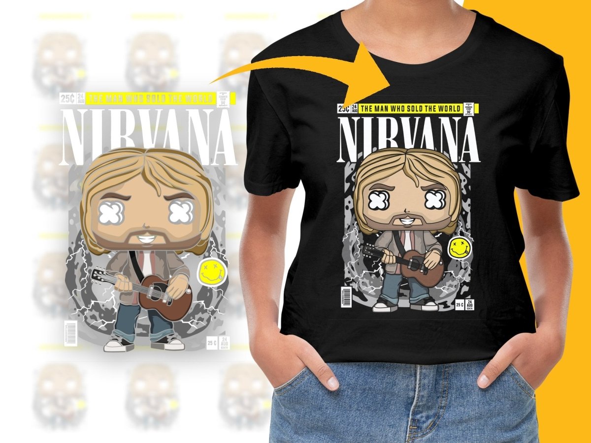 Nirvana Kurt Cobain Popculture PNG File - Teepew